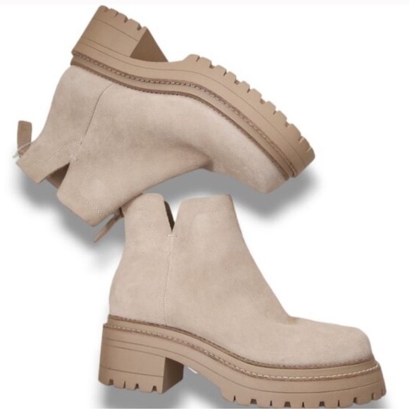 NWOT Gianni Bini Tan Platform Ankle Boots Sz 9.5 | Gianni Bini Platform Boots - - Picture 1 of 10